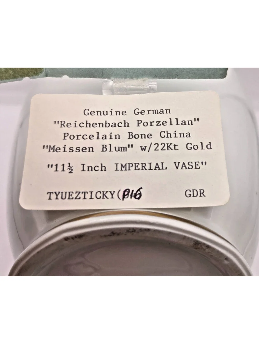 Reichenbach Porzellan Meissen Blum 11.5